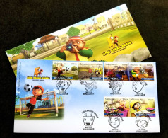 Malaysia Children Hobbies 2012 Hobby  Childhood Boboiboy Cartoon Animation Cooking Food (special FDC) *see Scan *rare - Malaysia (1964-...)