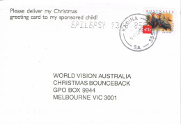 55591. Carta KADINA (Australia Meridional) 2001 To Merbourne. Maqyiong EPILESY - Lettres & Documents