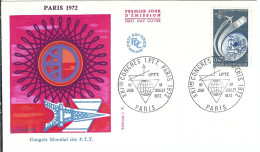 FRANCE 1972: 2x FDC "Congrès IPTT" - 1960-.... Used