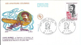 FRANCE 1972: 2x FDC "Blériot" - 1960-.... Used