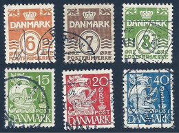 Dänemark 1940, Mi.-Nr. 258-263, Gestempelt - Used Stamps