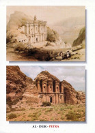 1 AK Jordanien * Tempel Ed-Deir In Der Antiken Stadt Petra - Und Druck Nach Einem Gemälde Von David Roberts Von 1839 - Jordanie