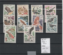 MONACO 1962  SERIE  581-590 ** - Unused Stamps