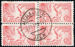 Jaén - Edi O 952 Bl. 4 - Mat "Alcalá La Real 30/09/54" - Used Stamps