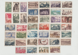 France - Lot De 40 Timbres Oblitérés Différents Avant 1960 Châteaux, Remparts, Eglises, Monuments - Collections