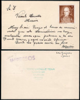 Jaén -Edi O TP 1071 - Postal Sin Matasellar Y Manuscrito "Tengo El Honor De Comunicarle Que En Esta Administración..." - Brieven En Documenten