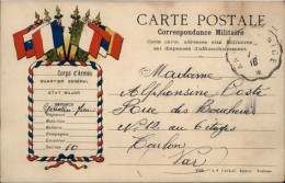 1916  CAD Convoyeur D' ANNOT à NICE Sur CARTE En FRANCHISE Correspondance Militaire  Envoyée à TOIULON - Briefe U. Dokumente