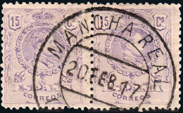 Jaén - Edi O 270 Pareja - Mat "Mancha Real" - Used Stamps