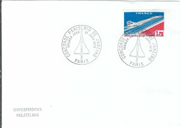 FRANCE 1976: FDC 1er Vol Paris-Rio De Janeiro Par Concorde - 1970-1979