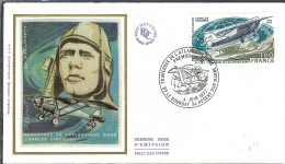 FRANCE 1977: 2x FDC "Lindbergh" - 1970-1979