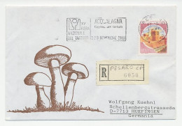 Registered Cover / Postmark Italy 1980 Truffle - National Fair Acqulagna - Mushrooms