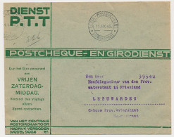 Dienst PTT Propaganda Envelop Vrijen Zaterdag - Den Haag 1945 - Cartas & Documentos
