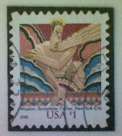 United States, Scott #3766a, Used(o), 2008, Wisdom, $1.00, Multicolored - Usados