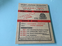 Carte De Gros SOCIÉTÉ D’ÉDITIONS DÉCORATIVES. PARIS-IVe - Other & Unclassified