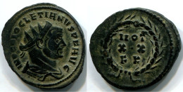 DIOCLETIAN AE Radiate Fraction Carthage FK AD303 VOT-XX-FK RARE #ANC12439.23.F.A - The Tetrarchy (284 AD To 307 AD)