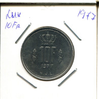 10 FRANCS 1977 LUXEMBOURG Coin #AT242.U.A - Lussemburgo