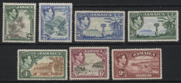 Jamaica (B09). 1938 George VI Pictorials. 7 Values. Unused. Hinged. - Jamaïque (...-1961)