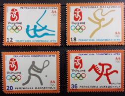 North Macedonia 2008, Summer Olympic Games In Beijing, MNH Stamps Set - Noord-Macedonië