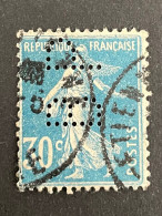 FRANCE B N° 192 Semeuse BP 150 Indice 2 Perforé Perforés Perfins Perfin Superbe - Autres & Non Classés