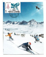 ANDORRE. Le Ski En Andorre. Carte-maximum - Sci