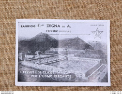 Pubblicità Del 1937 Lanificio Fratelli Zegna Di A. Trivero Vercelli Tessuti - Other & Unclassified