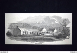 Abitazioni Di Pitmen Incisione Del 1851 - Vor 1900