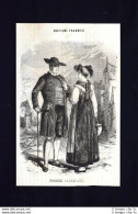 Costumi Francesi - Foggie Alsaziane #4 Incisione Del 1869 - Vor 1900