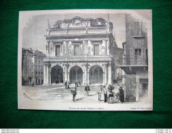 Facciata Del Palazzo Comunale Di Brescia Nel 1882 - Vor 1900