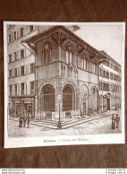 Incisione Del 1891 Firenze, Loggia Del Bigallo - Toscana - Vor 1900