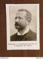 Pietro Luigi Cesare Giuseppe Ernesto Ferrero Di Cavallerleone Nel 1915 Torino - Autres & Non Classés