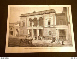 Milano Nel 1886 Facciata Del Nuovo Palazzo Delle Belle Arti - Vor 1900