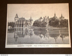 Budapest Nel 1896 Palazzo Dell'Esposizione Storica Ungheria - Vor 1900