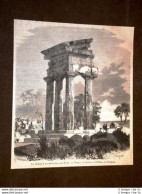 Tempio Di Castore E Polluce A Girgenti O Agrigento Sicilia - Vor 1900