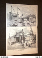 Venezia Nel 1886 Progetti Approvati Per Faciate Dell'Esposizione D'Arte Del 1887 - Vor 1900