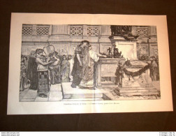 Rara Esposizione Nazionale Torino Del 1884 Offerta Nunziale Quadro Di G.Muzzioli - Antes 1900