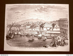 Il Portofranco Di Genova Nel 1875 Veduta Esterna Liguria - Vor 1900
