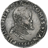 Pays-Bas Espagnols, Comté De Flandre, Philippe II, 1/5 Philipsdaalder, 1566 - Paesi Bassi Spagnoli