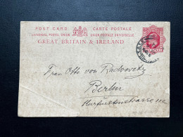 ENTIER POSTAL GB / REDCOURT POUR BERLIN 1912 - Covers & Documents