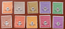 1945 - 10 Timbres Neufs  N° 702  Au  711 - Unused Stamps