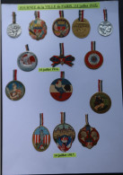 Collection D'insignes De Journée  Ville De Paris 14 Juillet 1915 1916 1917 - 1914-18