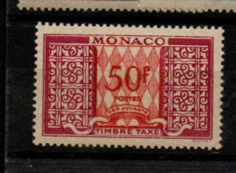 Monaco , Timbres Taxe  N°  38a  ** - Strafport