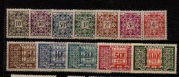 Monaco , Timbres Taxe  N°  29 A 39  ** - Strafport