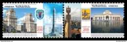 Armenia MNH** 2011 Mi 747-748Zd Armenian-Belorussian Joint Issue: Capitals Minsk Yerevan - 2 Stamps - Armenien