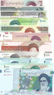 Iran 11 Pcs Different UNC Banknotes From The Photo + FREE REGISTERED SHIPPING - Iran