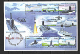 ZAMBIE 2001 SOUS-MARINS YVERT N°1161/116 NEUF MNH** - Sottomarini