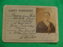 Carte D'identité - Dugay épouse Hachet Marie Berthe Sylvanie, 17 Février 1866, Benay Canton De Moy - Otros & Sin Clasificación