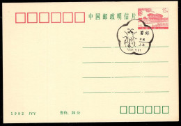 CHINA(1993) Bee. Illustrated Cancel On Postal Card. - Honeybees