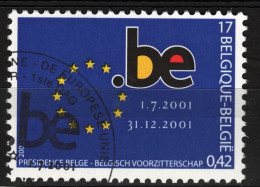 2001 Belgien Mi. 3064 Gest. Vorsitz In Der Europ. Union - Used Stamps