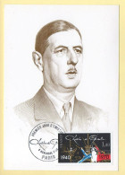 Carte Maximum : Charles DE GAULLE (1890-1970) : 75 Paris 8/11/1980 - 1980-1989