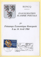 Carte Maximum : 1er Printemps Economique Roncquois : 59 Roncq 8/04/1984 - 1980-1989